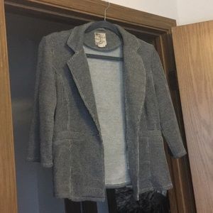 Black and white Tulle blazer